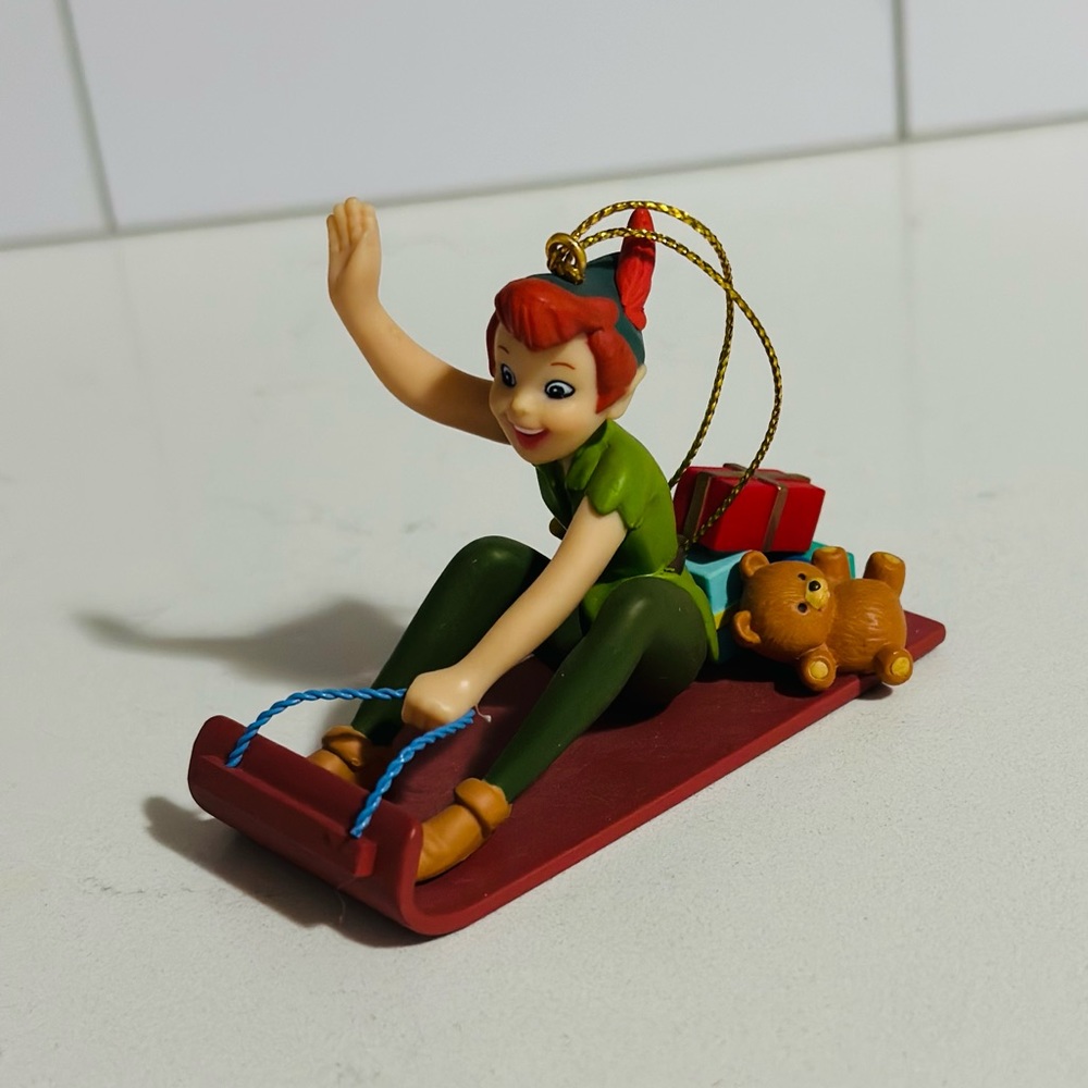 Vintage Grolier PETER PAN Disney Ornament Christmas Magic 26231 122 in Box
